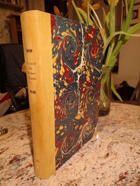 ZEITSCHRIFT FÜR BÜCHERFREUNDE: BIBLIOPHILIE,NF, 13. JG, 1921, Handeinband