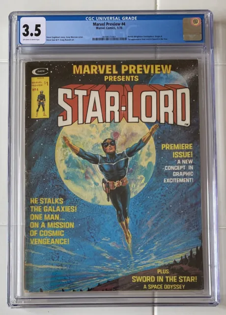 Marvel Preview #4, CGC 3.5, 1st appearance Star-Lord