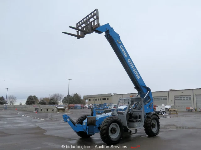 2014 Genie GTH-1056 56' 10,000 lbs Telescopic Reach Forklift bidadoo -Repair
