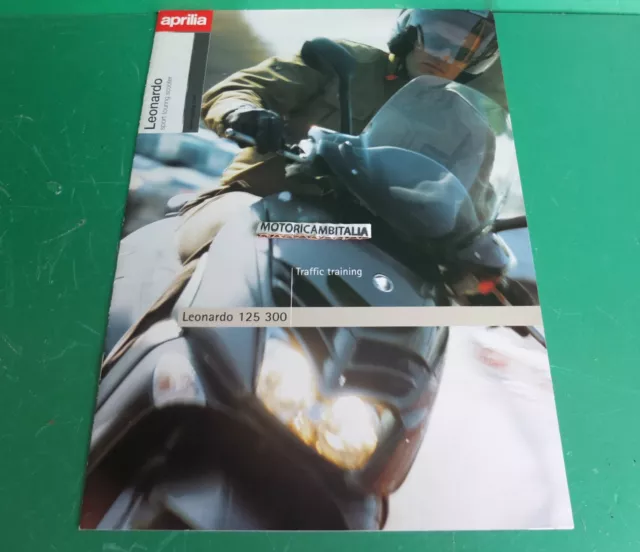 Per Aprilia Leonardo 300 Sport Italian Catalogo Brochure Depliant Catologue