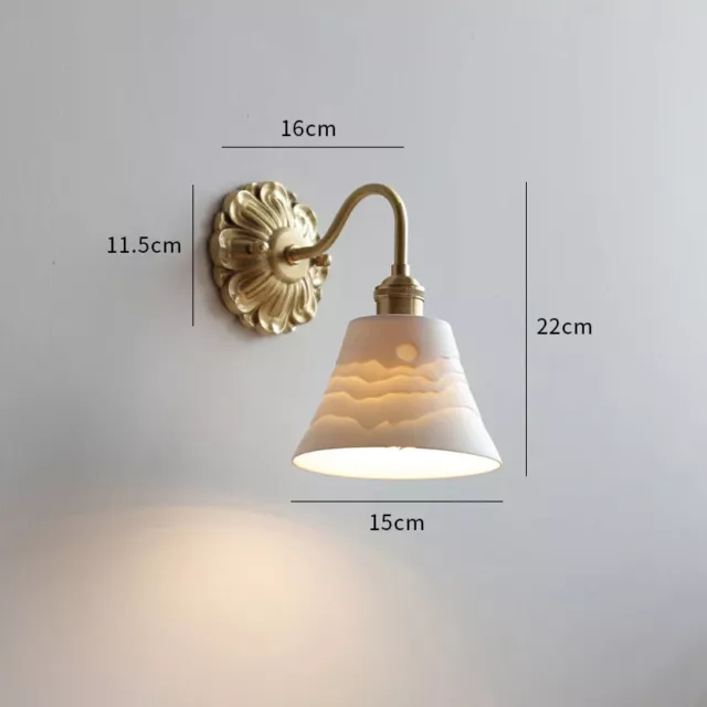 Frosted Glass LED Wall Light Indoor Lighting Living Room Bedroom Beside Lamp