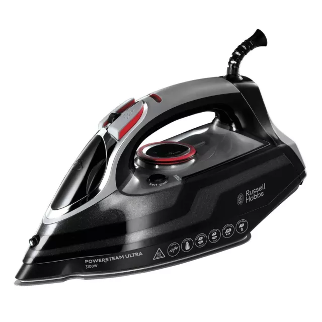 Russell Hobbs Powersteam Ultra 3100 W Vertical Steam Iron 20630 - Black and Grey