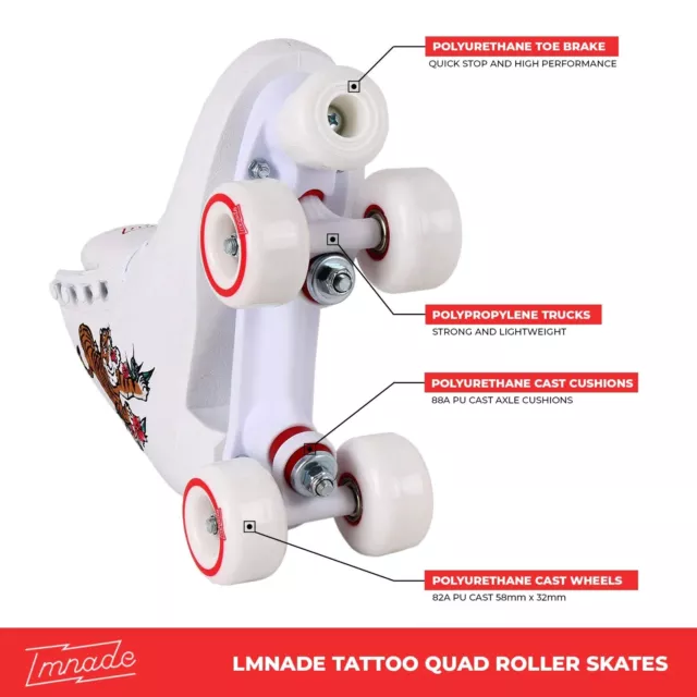 LMNADE Tattoo Quad Roller Skates 3