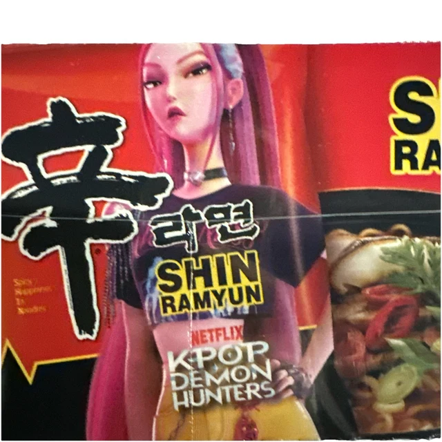 KPOP DEMON HUNTERS Ramen SHIN Ramyun Huntrix Rumi Zoey Mira SEALED 18pk ...