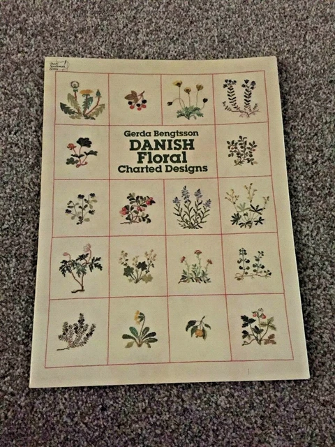 Gerda Bengtsson - Dänische Blumen Kartierte Designs ~ Kreuzstich Glänzendes Buch
