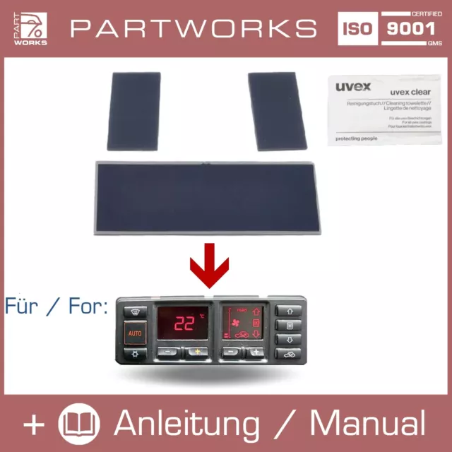 Display Klimabedienteil für AUDI 80 90 100 B3 B4 B5 C6 A3 A4 Klimasteuerung LCD