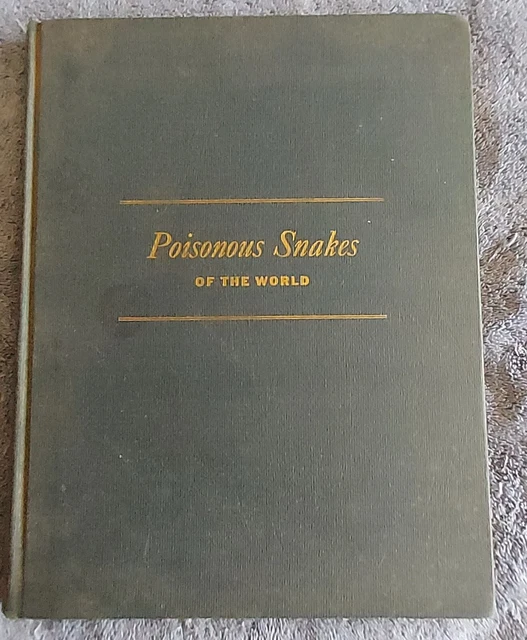 POISONOUS SNAKES OF The World - A Manual $14.95 - PicClick