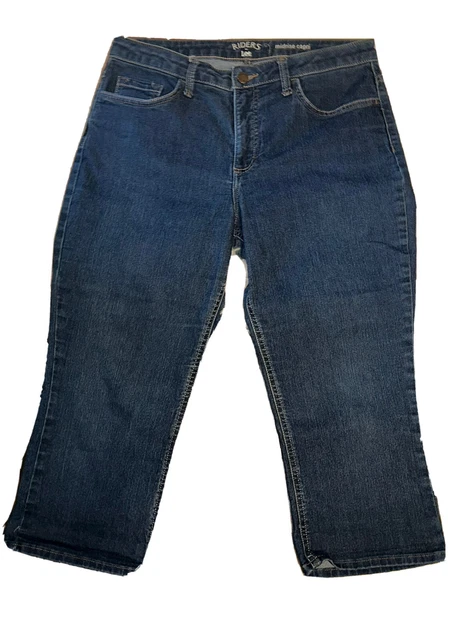 Riders by Lee mid rise Capri jeans women’s size 10M Summer Cute 20” inseam