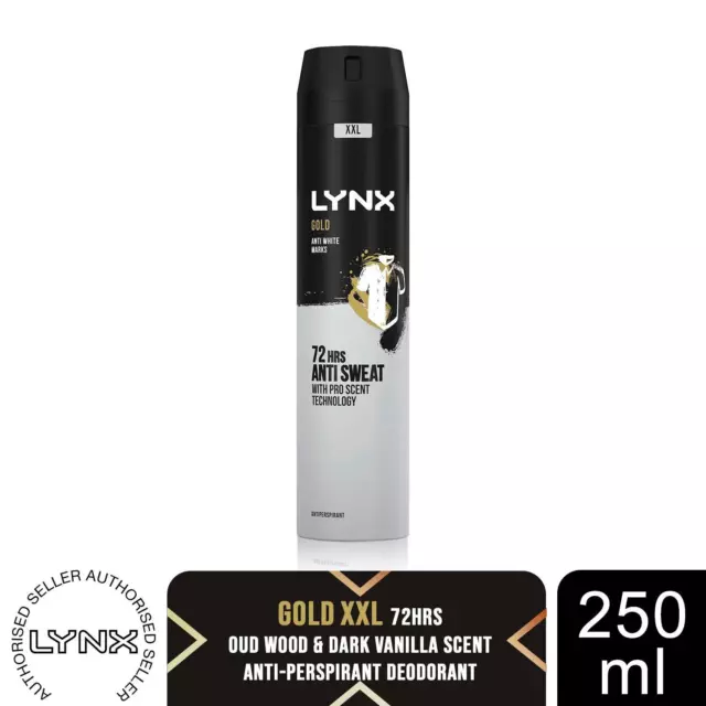 Lynx XXL Gold 72H Schweißschutz Antitranspirant Deodorant 250ml