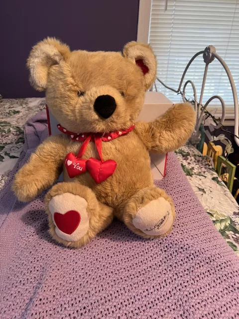 Elvis Presley MUSICAL Teddy Bear Plush Stitch Signature and Hearts Not Working