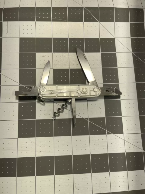 Victorinox Spartan Swiss Army Pocket Knife 91MM Silver Tech 3434