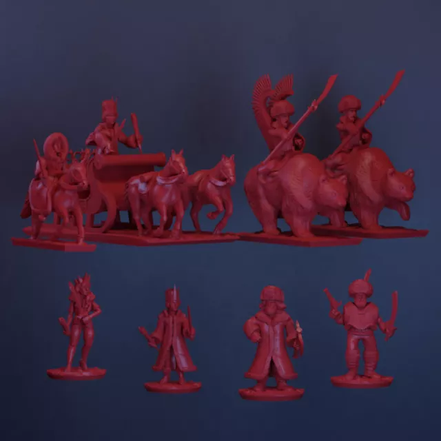 Kislev Characters - 10mm Detailed Miniatures oldhammer warmaster kings of war