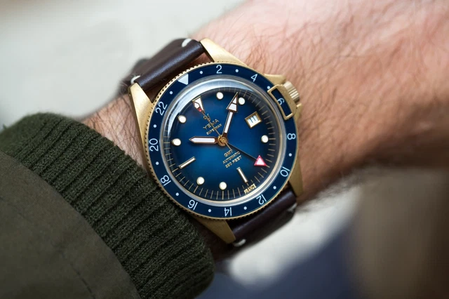 yema superman gmt bronze blue