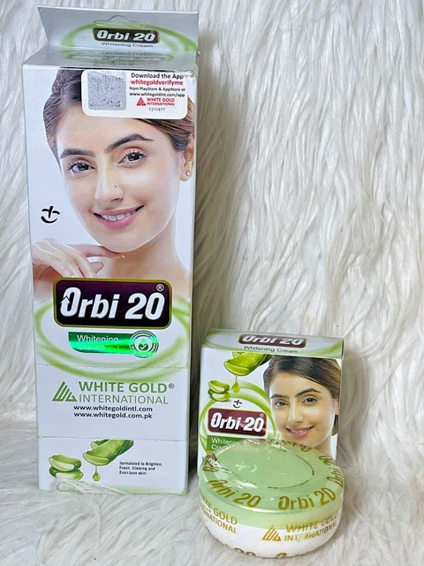 Crème Éclaircissante ORBI 20 Shirley + Collagène – Anti-Taches & Imperfections – Soin Visage & Cou