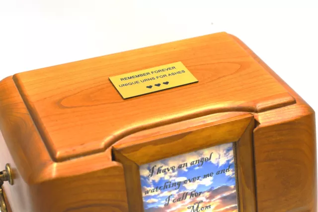 Foto Schatulle Einäscherung Urne für Asche, Einzigartige Funeral Rahmen Denkmal 2