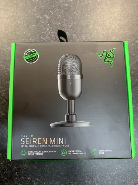 Razer Seiren Mini  Ultra Compact Condenser Streaming Microphone Black