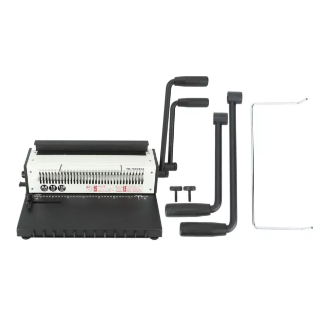 (Squareness Hole)Binding Machine 3:1 Pitch 2 Handle Coil Binder 1-34 Holes