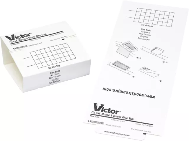 72 Victor Mouse Traps Glue Traps Sticky Trap GlueBoard - 72 Tin Cat Mouse Boards