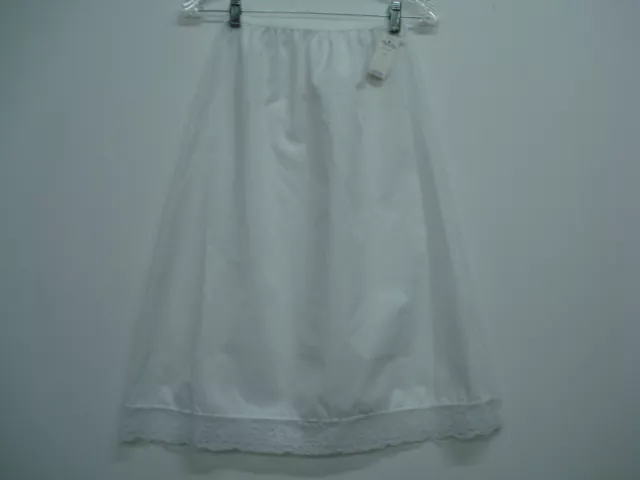 Half Slip Sheer Nylon Pants Underskirt Petticoat Soft Comfort Loose Lace  Size L