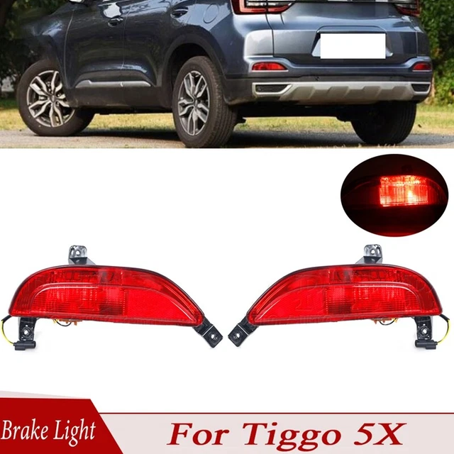 1Pair Rear Bumper Reflector Rear Bumper Fog Light Brake Lamp Warning Lamp f I7Q8