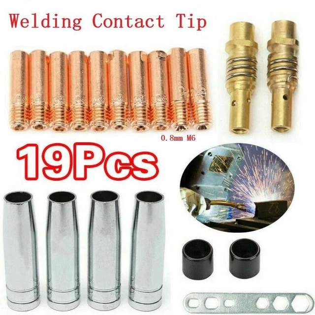 Enveloppe Pointe Soudure de Contact Maison 0.8 M6 Gaz Bec Soudeur Pièces Kit