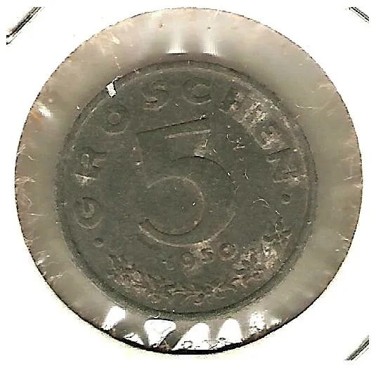 1950 AUSTRIA Coin 5 GROSCHEN