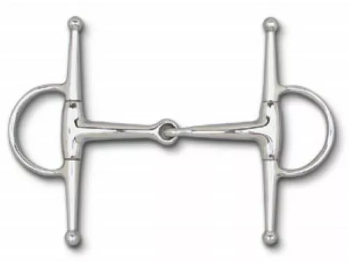 *5 1/4" Mouth - Stainless Steel 6 1/2" Full Cheek Snaffle Bit