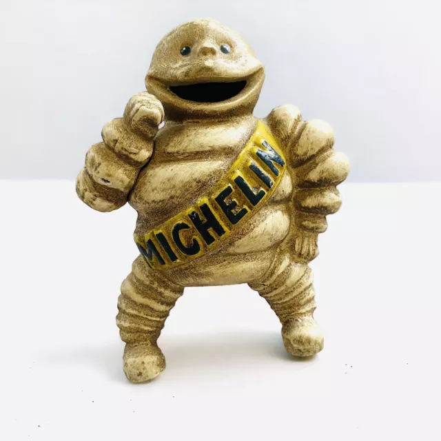 Michelin Man Cast Iron Coin Bank Advertisement