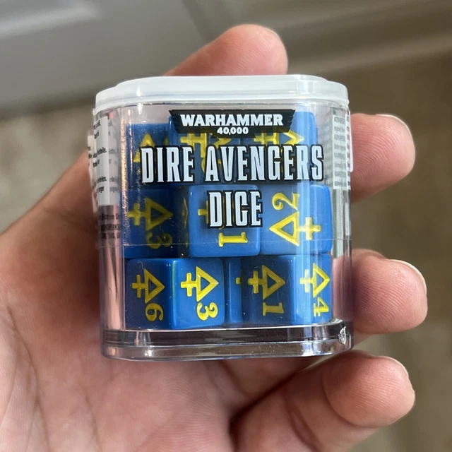 Warhammer 40k Aeldari Craftworld Eldar  Dire Avengers Dice Cube OOP