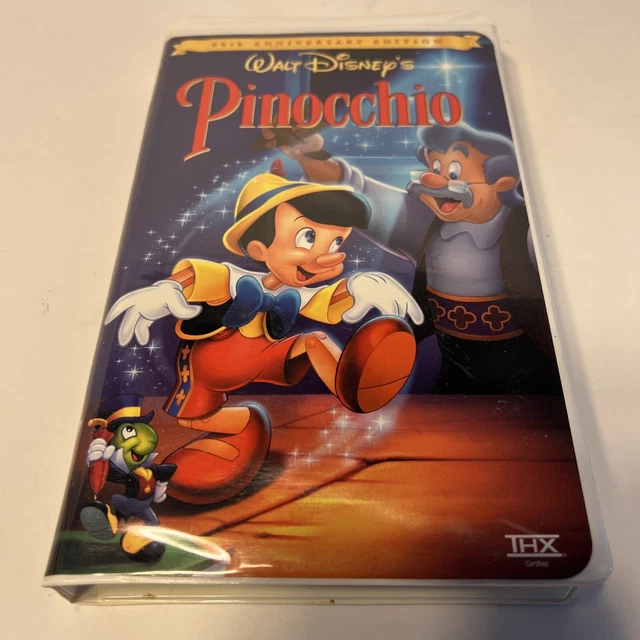 Pinocchio 60th Anniversary Edition Walt Disney VHS Home Video Movie Classic