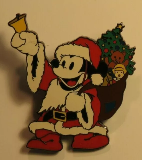 Disney Auctions Santa Mickey Mouse Christmas Presents Holiday Bell Le 100 Pin