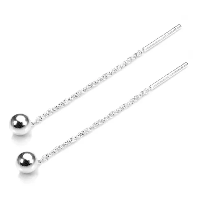 Sterling Silver 4mm Ball Pull Through Earrings Multiples Wholesale