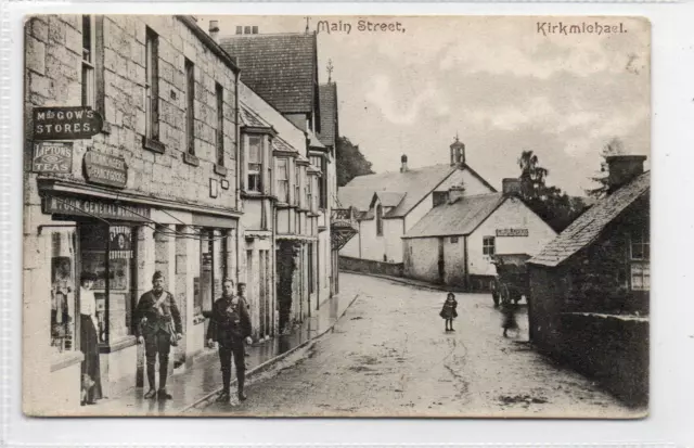 MAIN STREET, KIRKMICHAEL: Perthshire postcard (C71024)