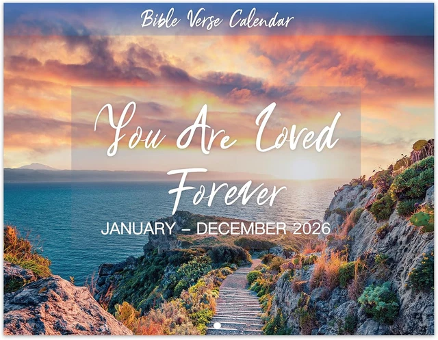 2026 WALL CALENDAR - 2026 Bible Verse Calendar, 12 Monthly Wall ...