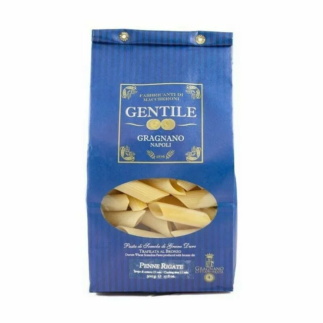 Penne Rigate Pastificio Gentile - Pasta di Gragnano IGP - Pasta Gentile 500 gr