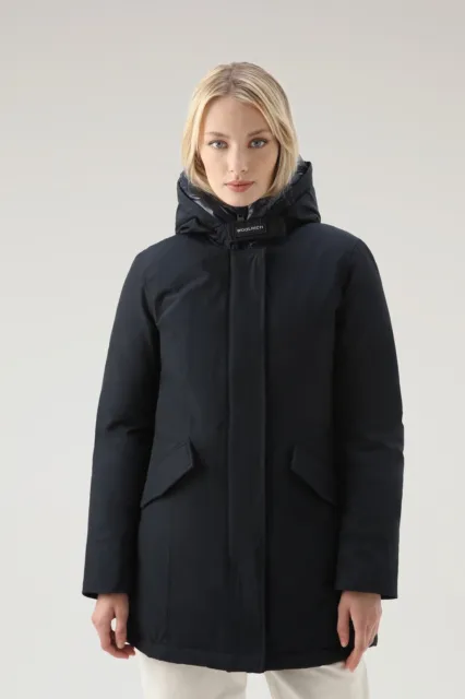 Woolrich Arctic Parka in Ramar Cloth Blue Dark Navy Women’s Coat $880 NWT Large