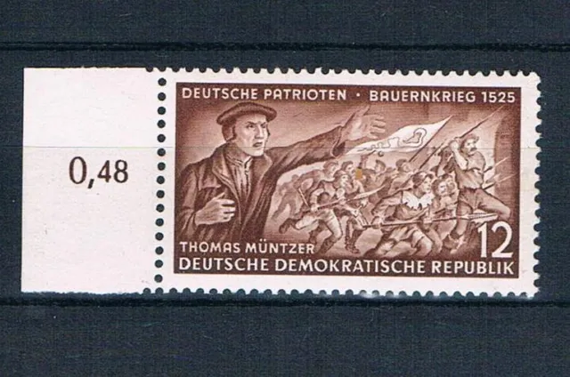 DDR Mi.nr. 398 Y I,Deutsche Patrioten,postfrisch mit Rand,geprüft