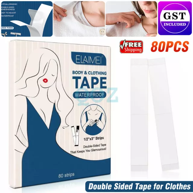 DOUBLE-SIDED TAPE ADHESIVE For Clothing Body Wedding Prom Dual Side Sticker  $10.68 - PicClick AU