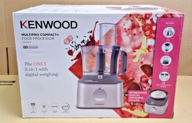 Kenwood 2.1L 800W Multipro Compact Food Processor - Brushed Steel —