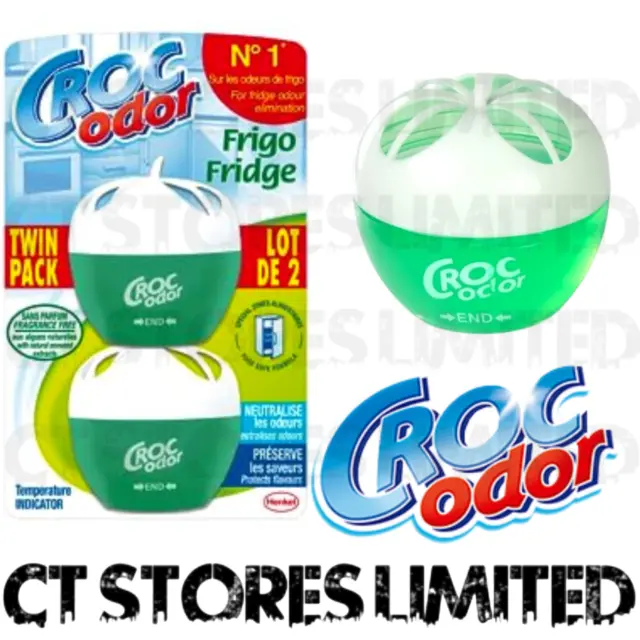 NEW Bulk Croc Odor Fridge Freshener Deodoriser Twin Pack