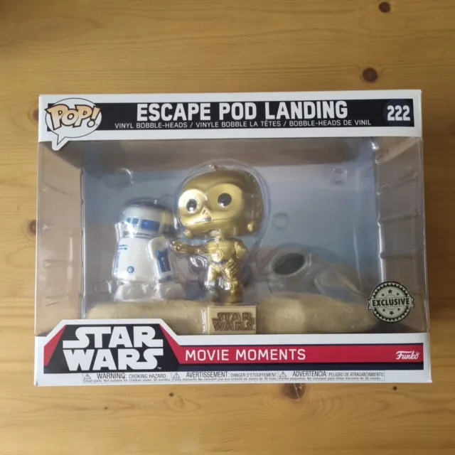 Funko Star Wars Pop #222 Movie Moments Escape Pod Landing, R2-D2 & C-3PO