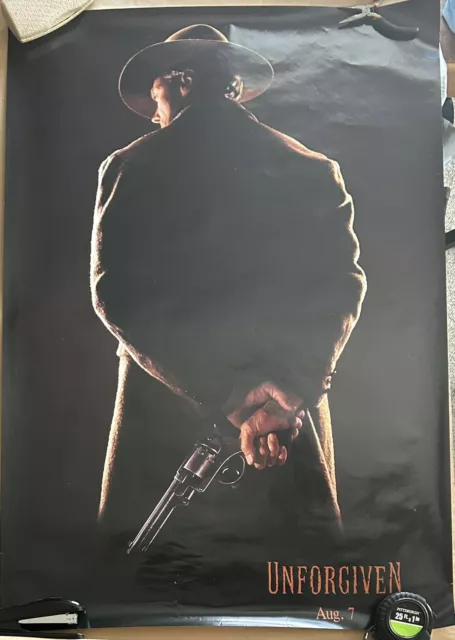 Unforgiven (1992)  Movie Poster  -  Rolled  -  With Release Date