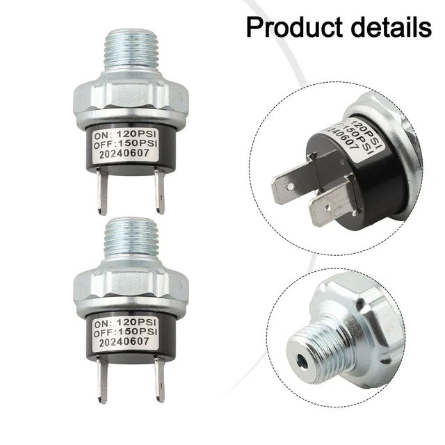 Interrupteur à Bascule 4 Broches HY12-9-4 Pour Compresseur D'air - 20A 125/250V - Compatible DeWALT D55146, D55167, D55168 - Remplace N043321 Interrupteur HY12-9-4 N043321