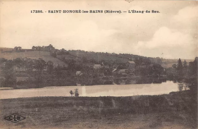 Cpa 58 Saint Honore Les Bains L'etang De Seu