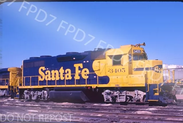 ORIGINALFOLIE ATSF Santa Fe GP39-2R 3405; Bakersfield; Februar 1990
