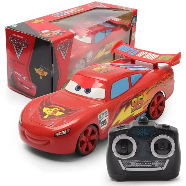 DISNEY PIXAR CARS 2 RC Lightning McQueen Turbo Racer Remote Control Toy ...