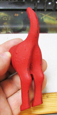 Red Cast Iron Dog Tail Wall hook, 4.75 inch by Creative Coop, Great wall decor