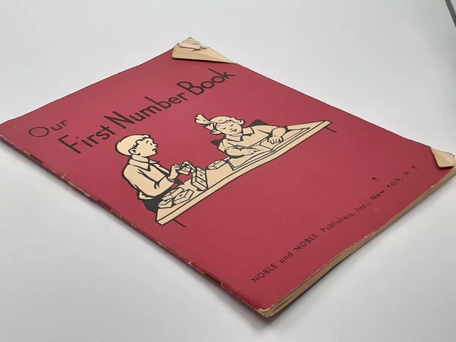 Rare 1965 Unused Noble New York Public School Math Book Our First Number Book 2