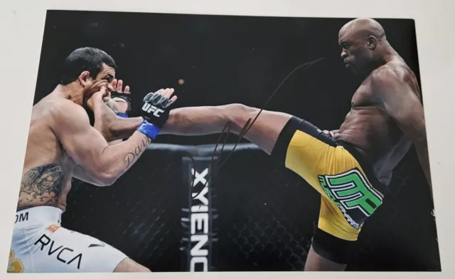 Anderson Silva Ufc Hand Signed 12X8 Photo