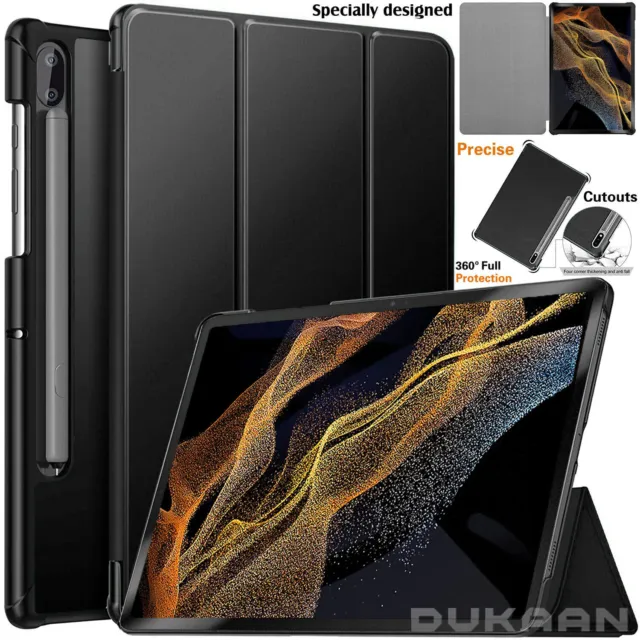 New For Samsung Galaxy Tab S8 Ultra 14.6" Case Leather Magnetic Smart Stand 2022